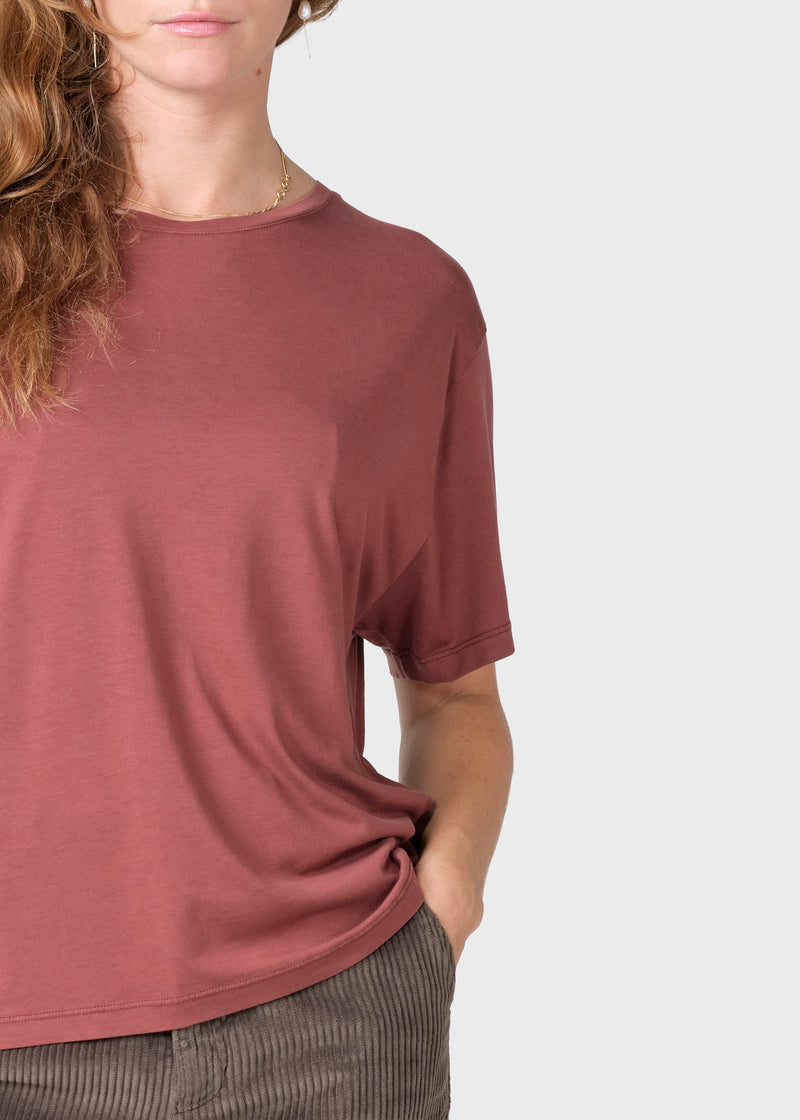 Klitmøller Collective ApS Maren tee T-Shirts Burgundy