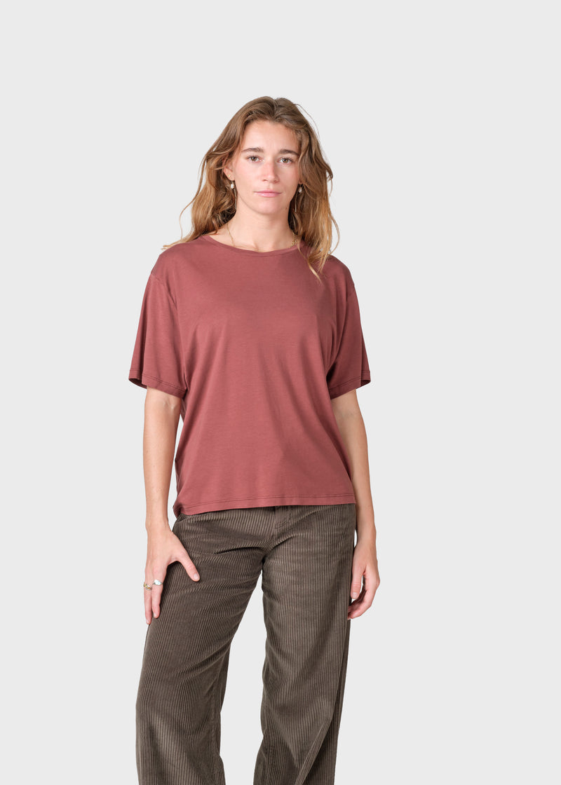 Klitmøller Collective ApS Maren tee T-Shirts Burgundy