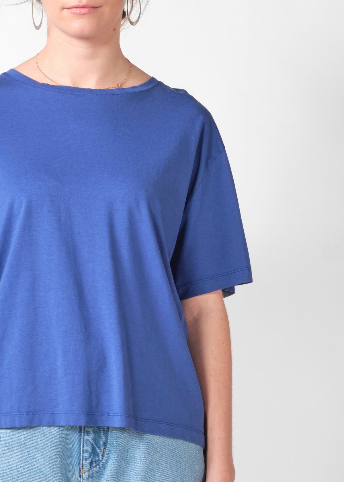 Klitmøller Collective ApS Maren tee OCS T-Shirts Surf blue