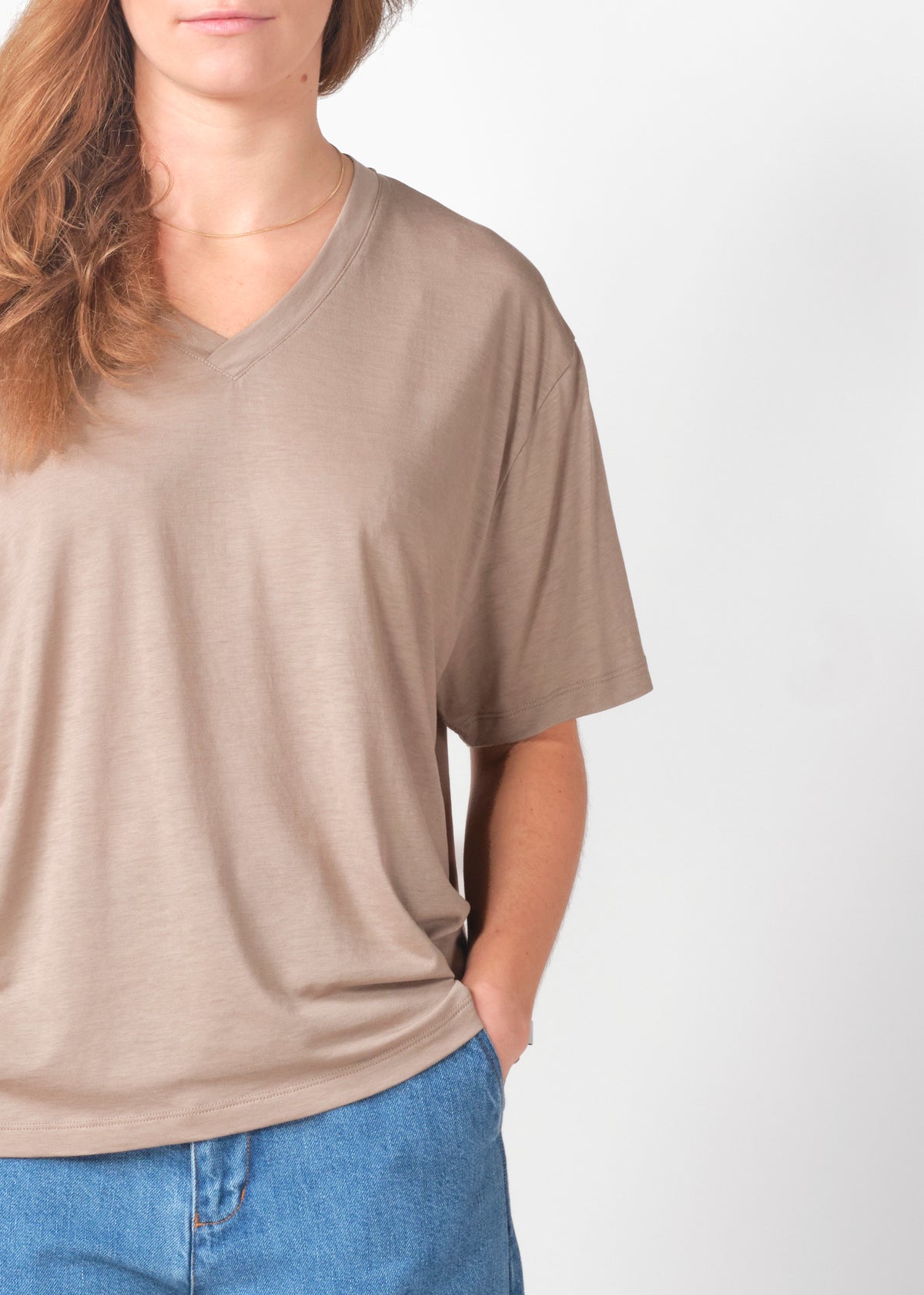 Klitmøller Collective ApS Marie tee OCS T-Shirts Cashew