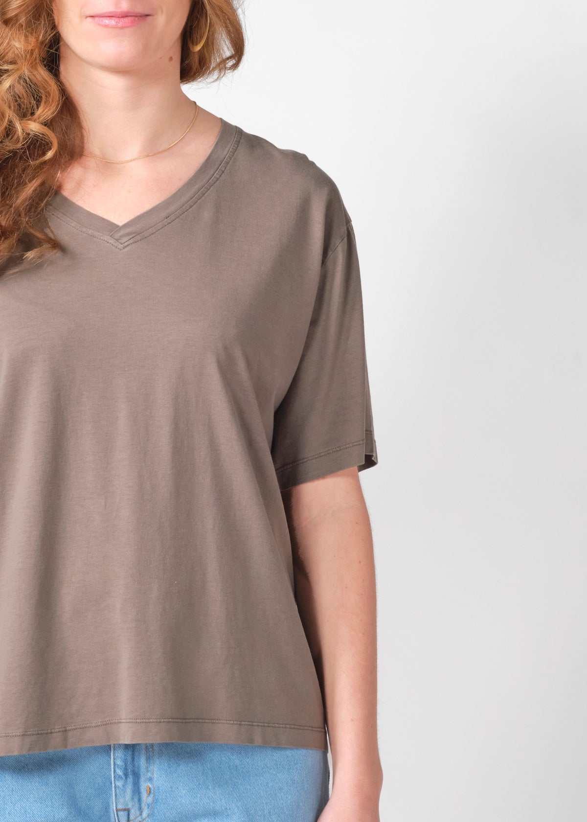 Klitmøller Collective ApS Marie tee OCS T-Shirts Taupe