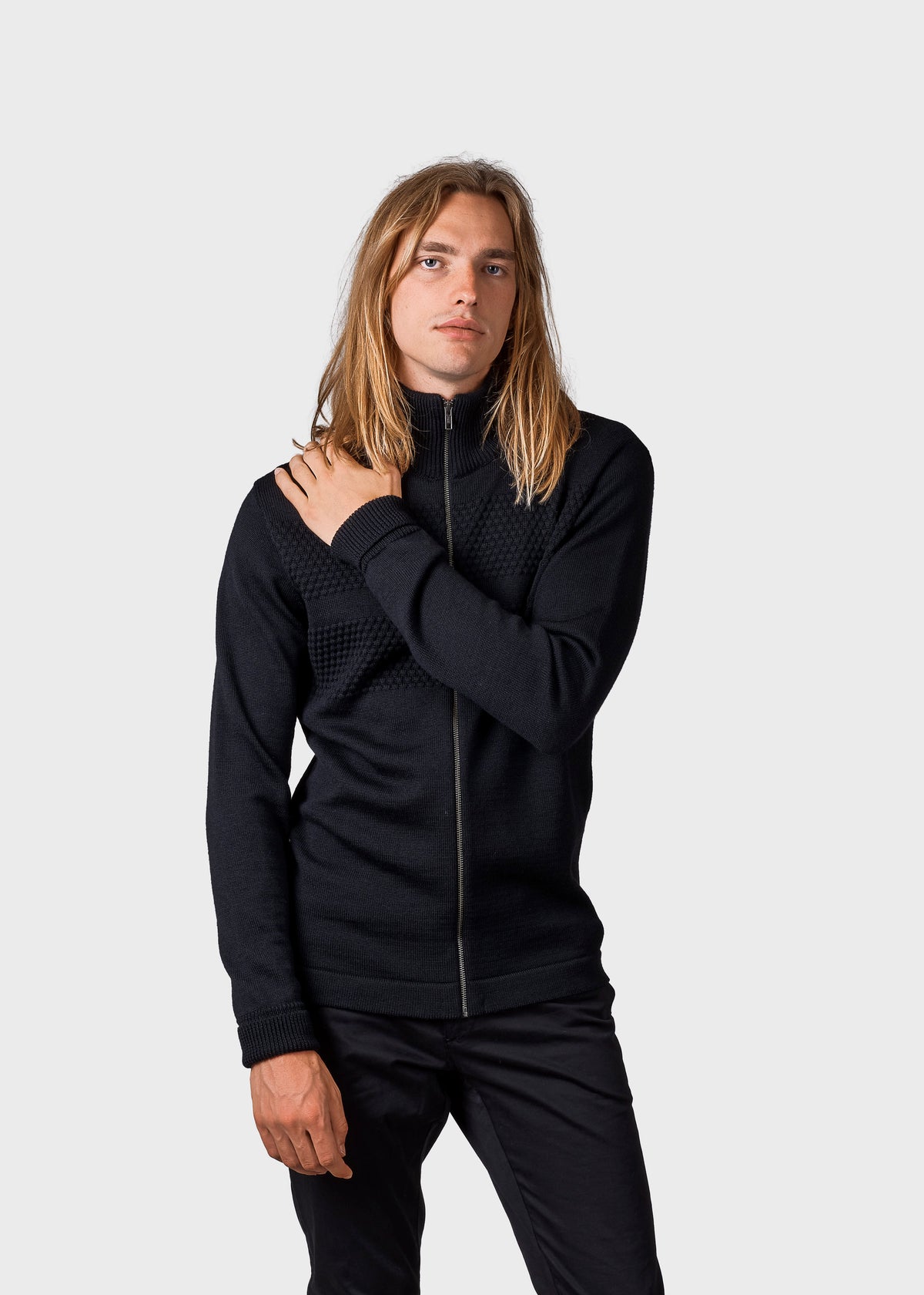 Klitmøller Collective ApS Marinus knit cardigan Knitted sweaters Black