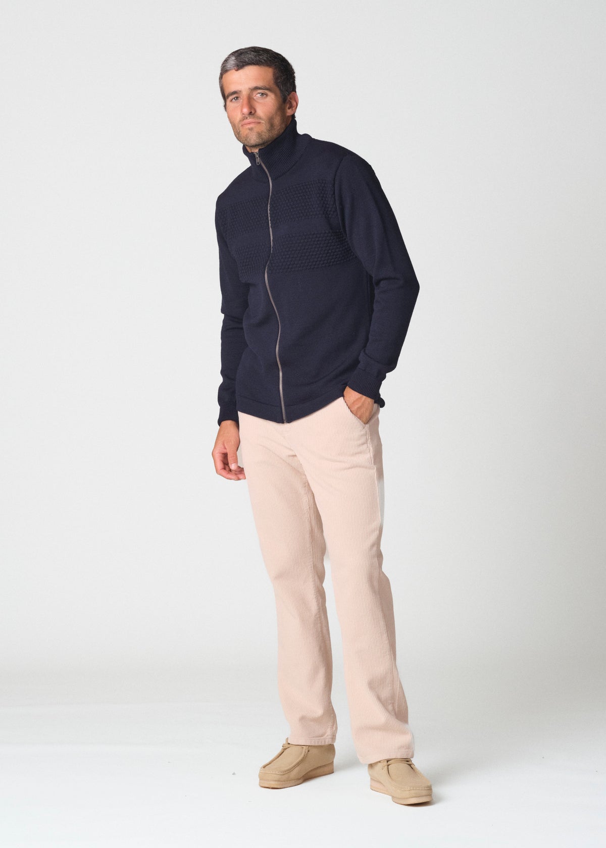 Klitmøller Collective ApS Marinus knit cardigan Knitted sweaters Navy