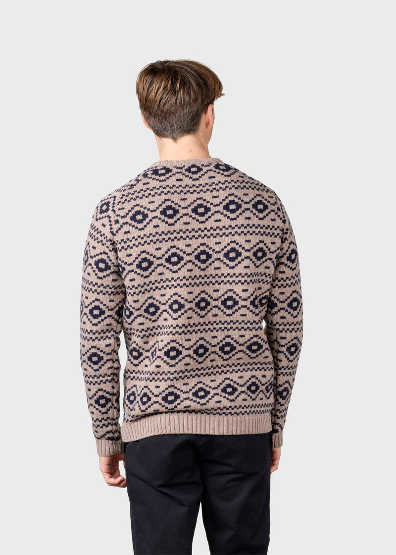 Klitmøller Collective ApS Marlon knit Knitted sweaters Sand/navy