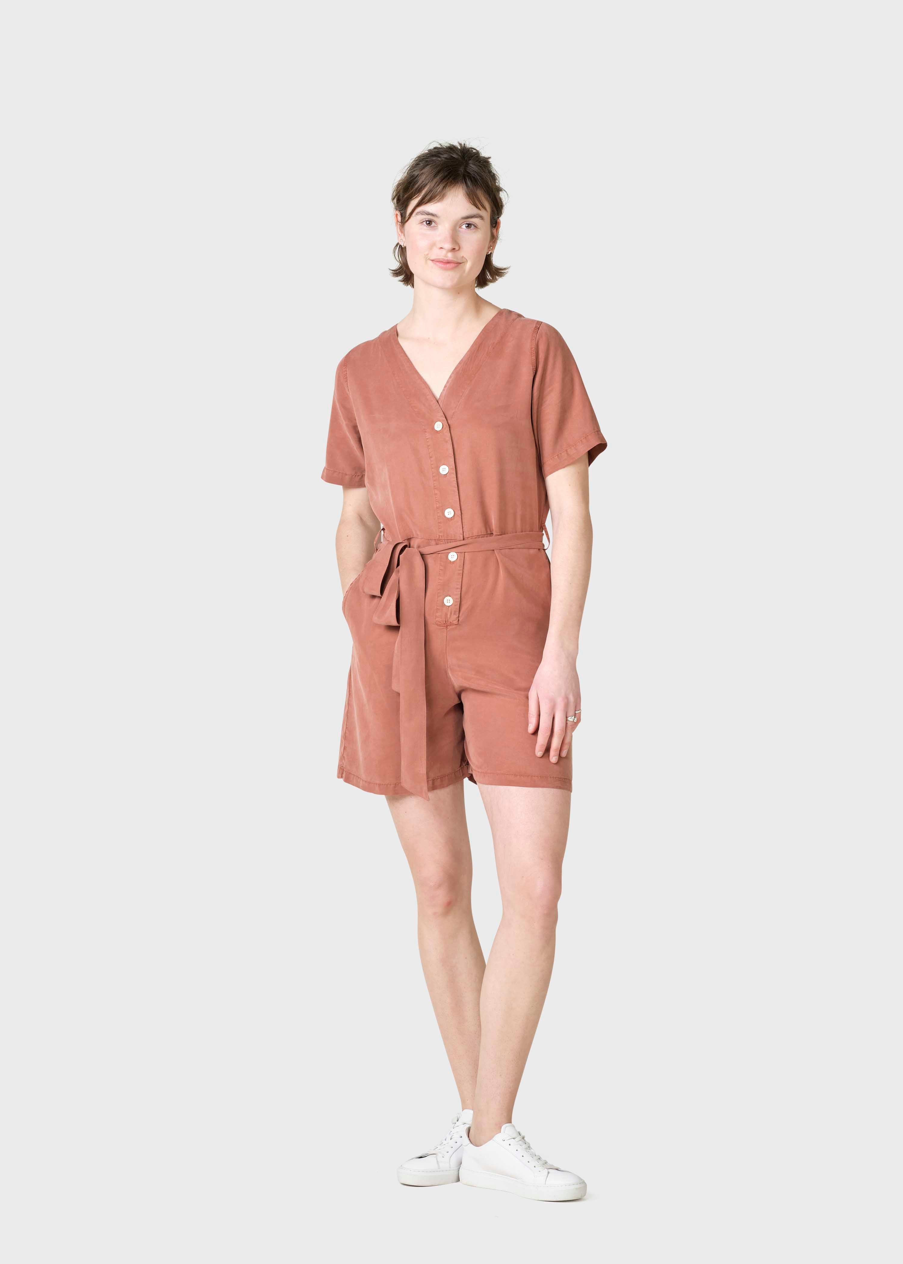 Marna short jumpsuit - Taupe – klitmollercollective.com