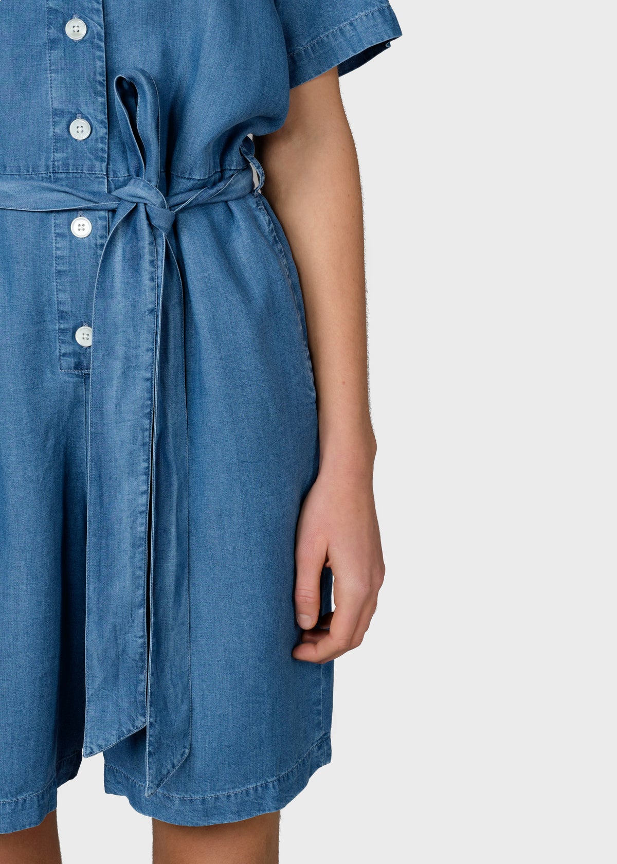 Klitmøller Collective ApS Marna short jumpsuit Jumpsuits Light blue chambrey