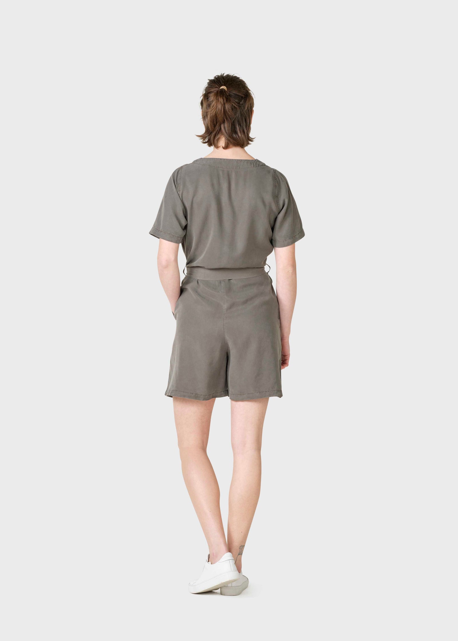 Marna short jumpsuit - Taupe – klitmollercollective.com