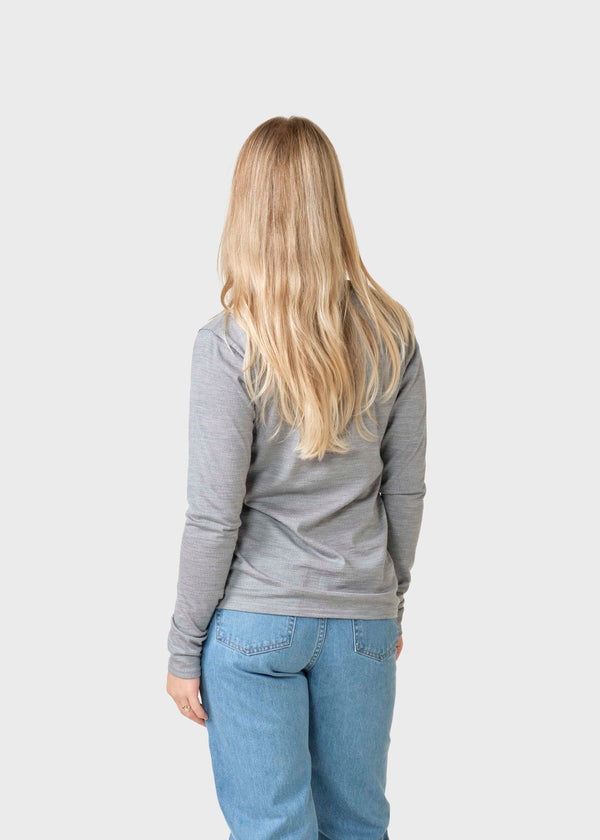 Klitmøller Collective ApS Marta LS tee T-Shirts Grey melange