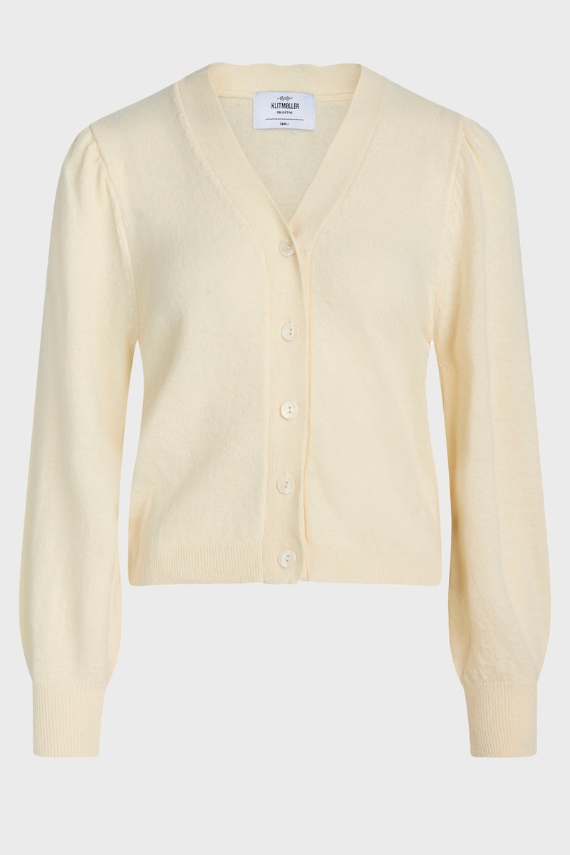 Klitmøller Collective ApS Masja knit cardigan Knitted sweaters Cream