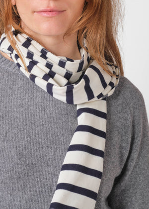 Klitmøller Collective ApS Mateo long scarf Scarfs Cream/navy