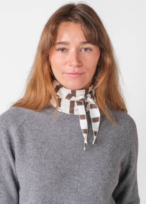 Klitmøller Collective ApS Mateo small scarf Scarfs Cream/taupe
