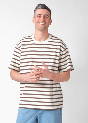 Klitmøller Collective ApS Mateo tee OCS T-Shirts Cream/taupe