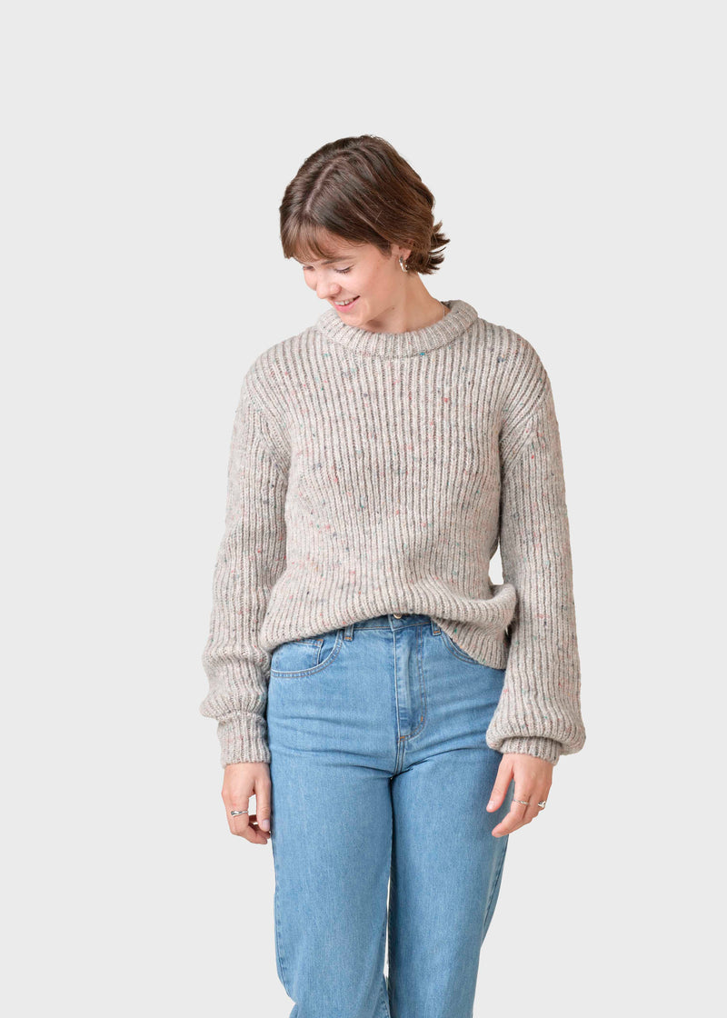 Klitmøller Collective ApS Maude jumper knit  Knitted sweaters Pastel sand