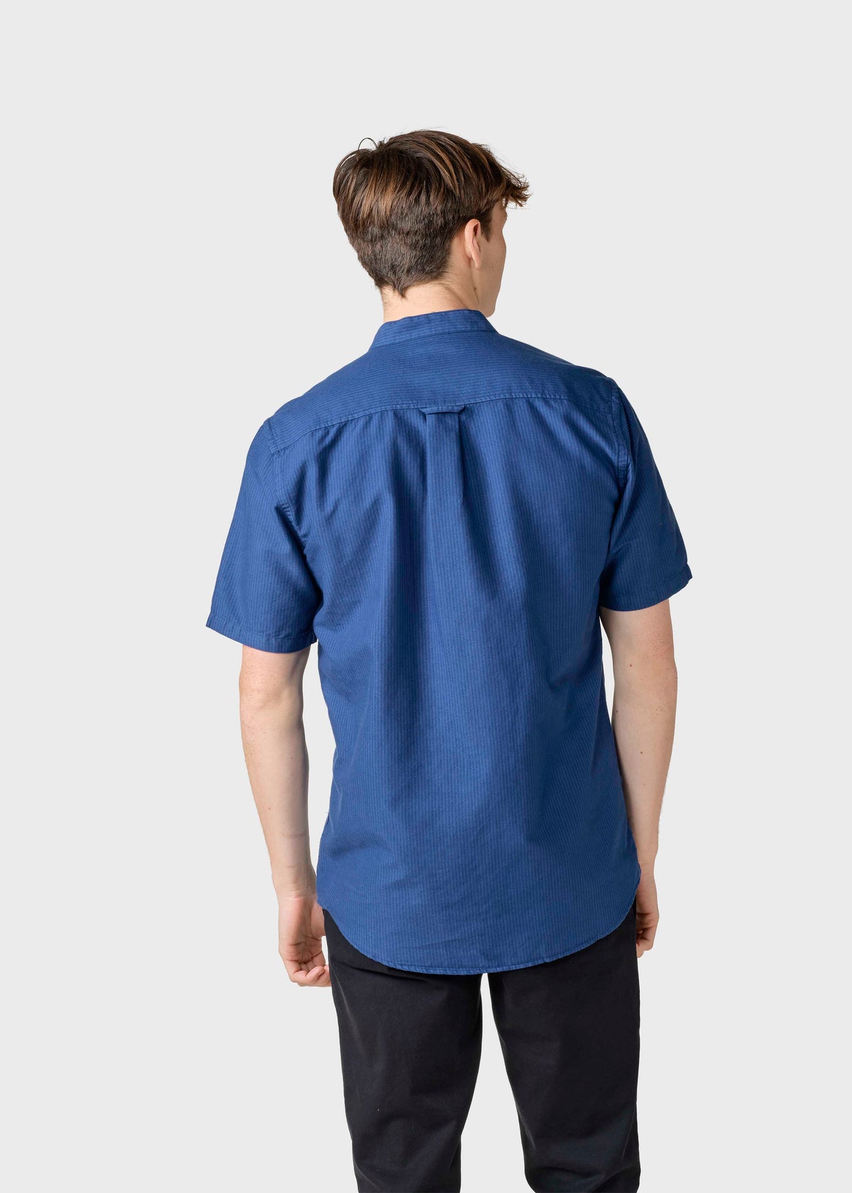 Klitmøller Collective ApS Max striped shirt Shirts Ocean/navy/ocean overdye