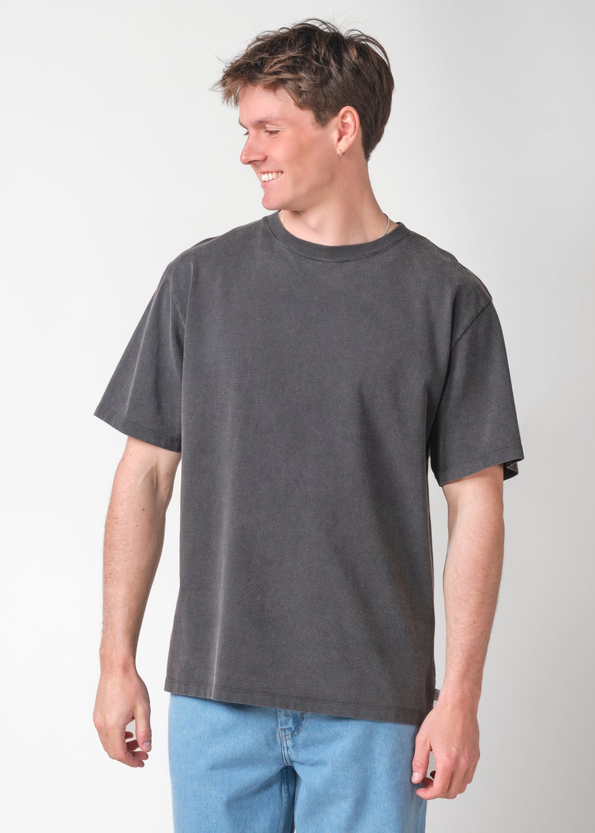 Klitmøller Collective ApS Mens boxy fade out tee OCS T-Shirts Black
