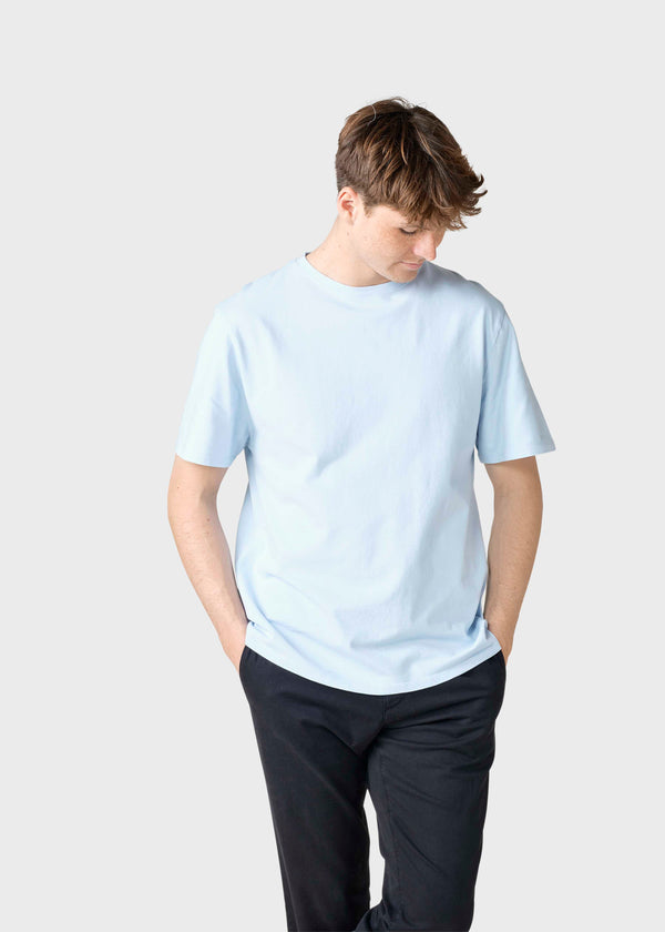 Klitmøller Collective ApS Mens boxy tee T-Shirts Light blue