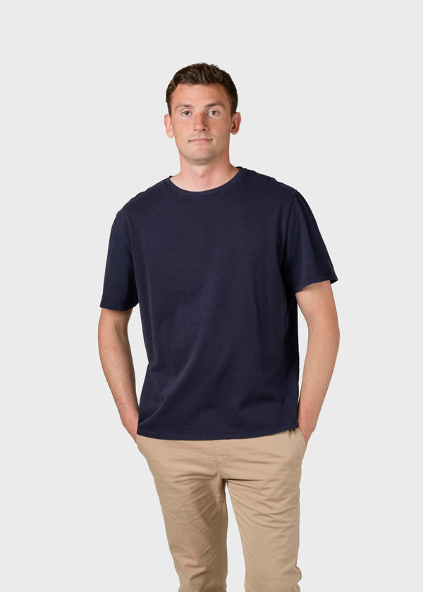 Klitmøller Collective ApS Mens boxy tee T-Shirts Navy