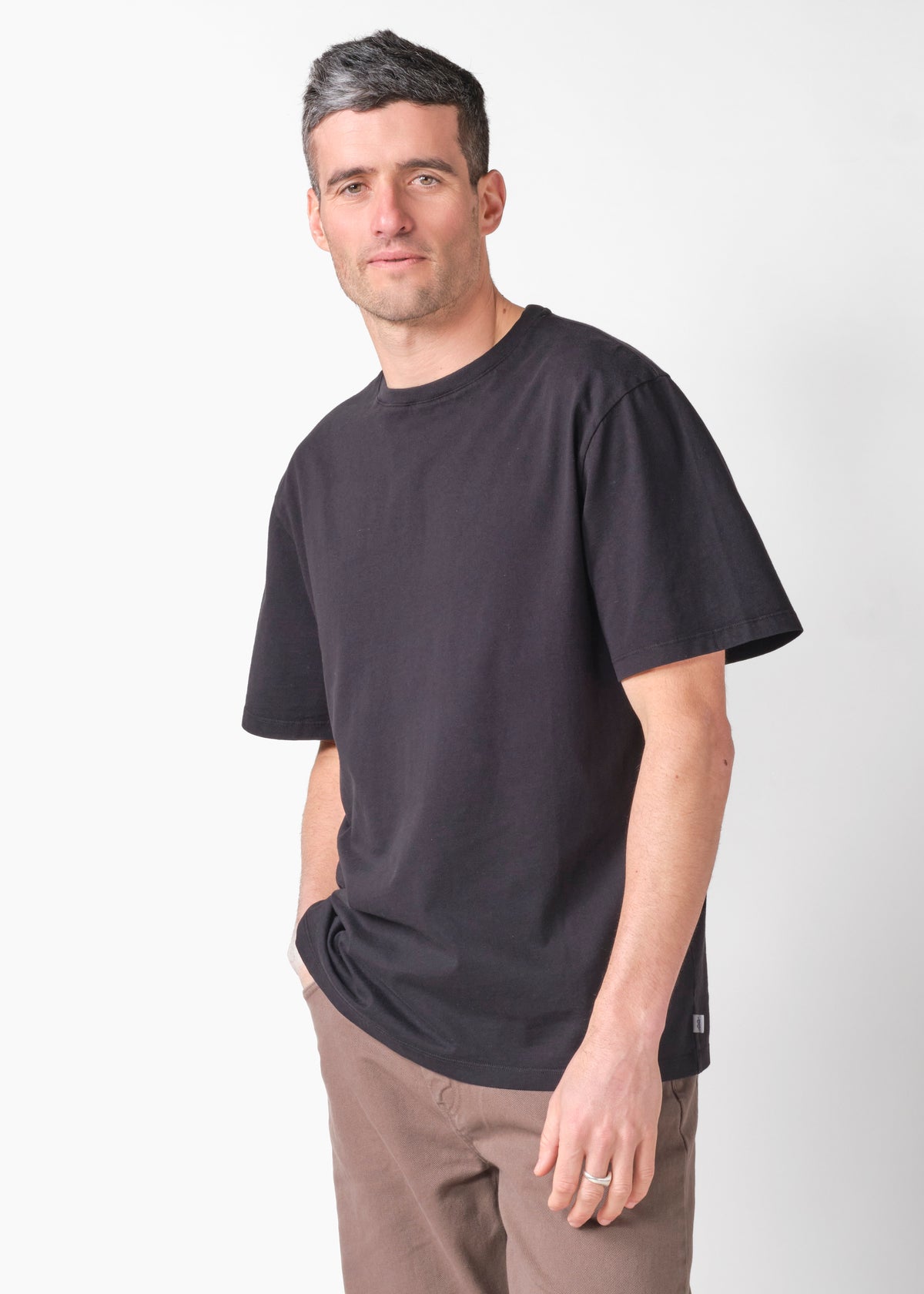 Klitmøller Collective ApS Mens boxy tee OCS T-Shirts Black