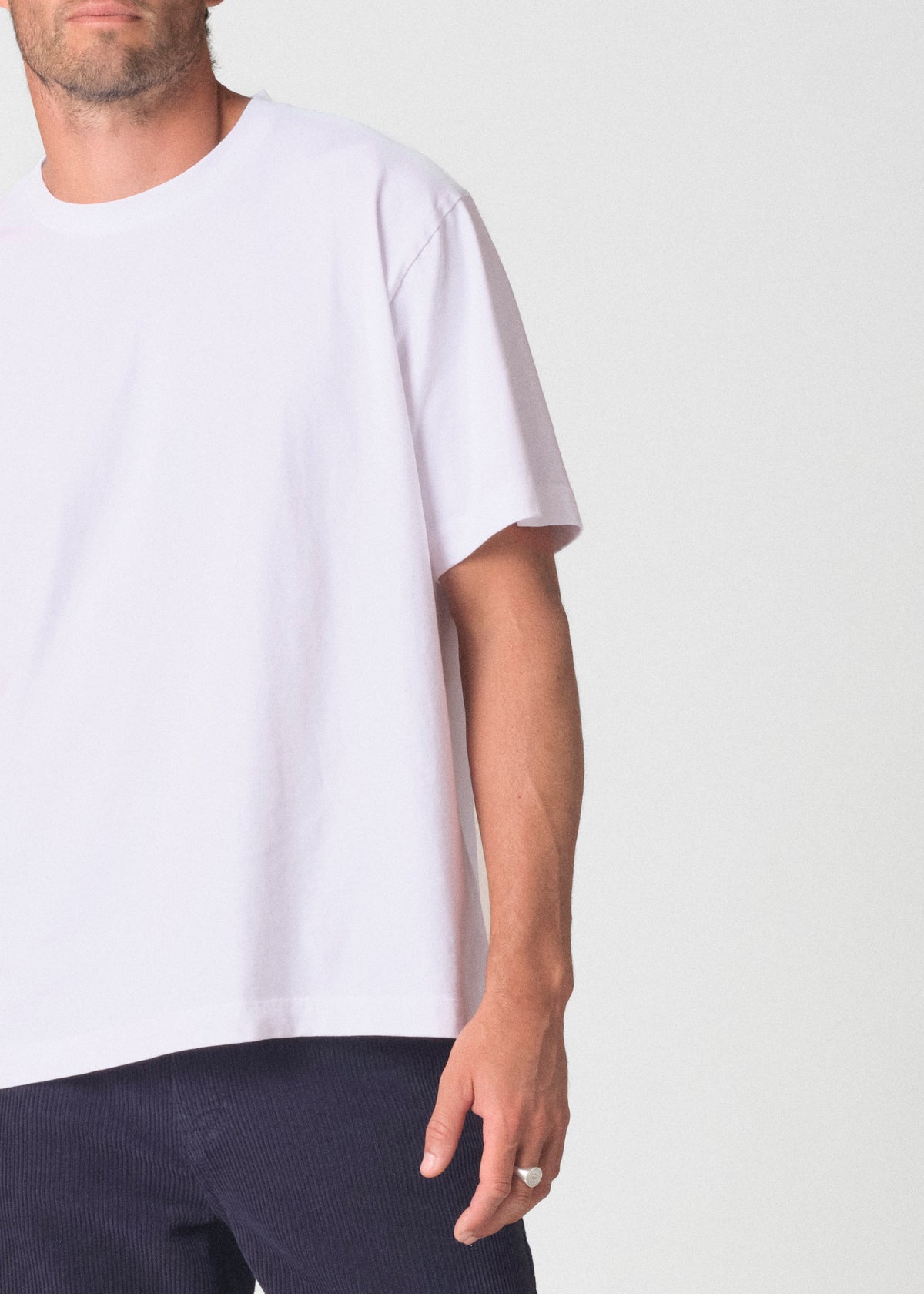 Klitmøller Collective ApS Mens boxy tee OCS T-Shirts White