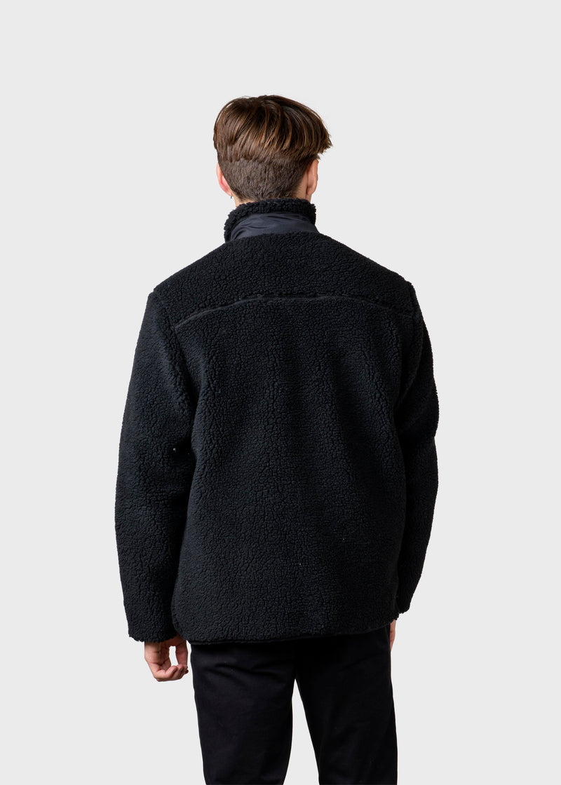 Klitmøller Collective ApS Mens fleece jacket Jackets Black