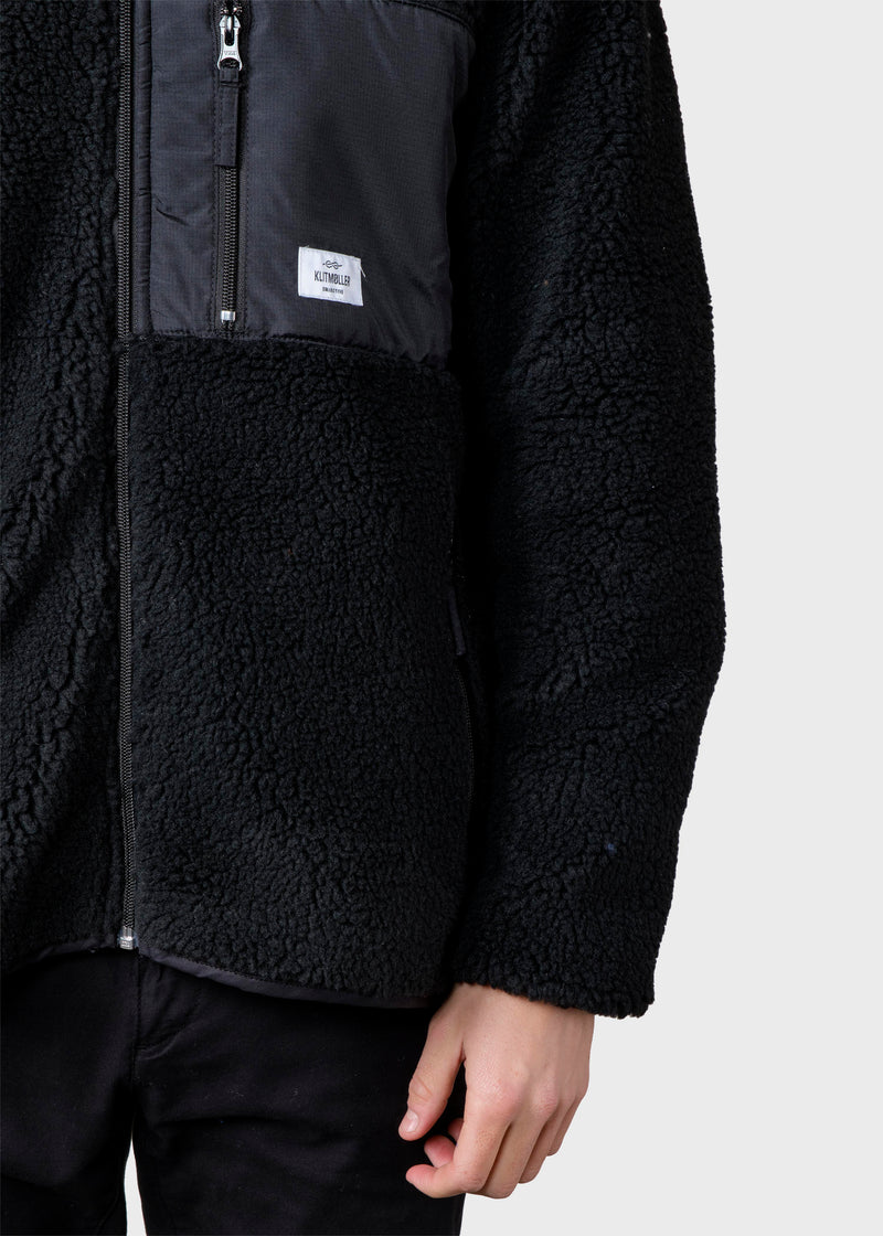 Klitmøller Collective ApS Mens fleece jacket Jackets Black