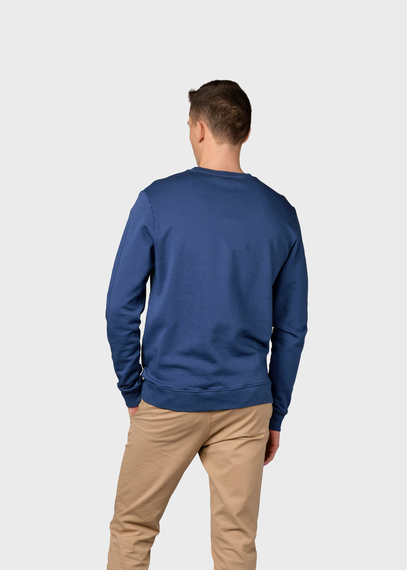 Klitmøller Collective ApS Mens logo crew Sweatshirts Ocean