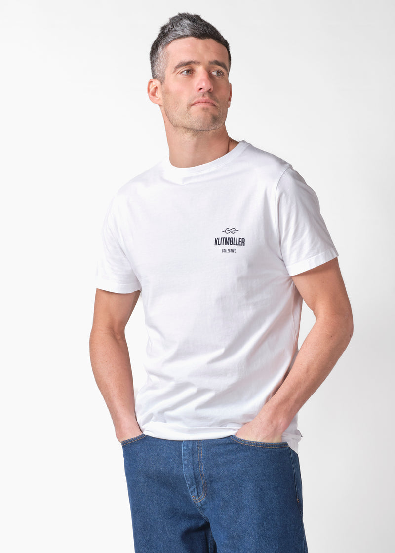 Mens small logo tee - White – klitmollercollective.com