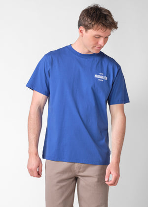 Klitmøller Collective ApS Mens small logo tee OCS T-Shirts Surf blue