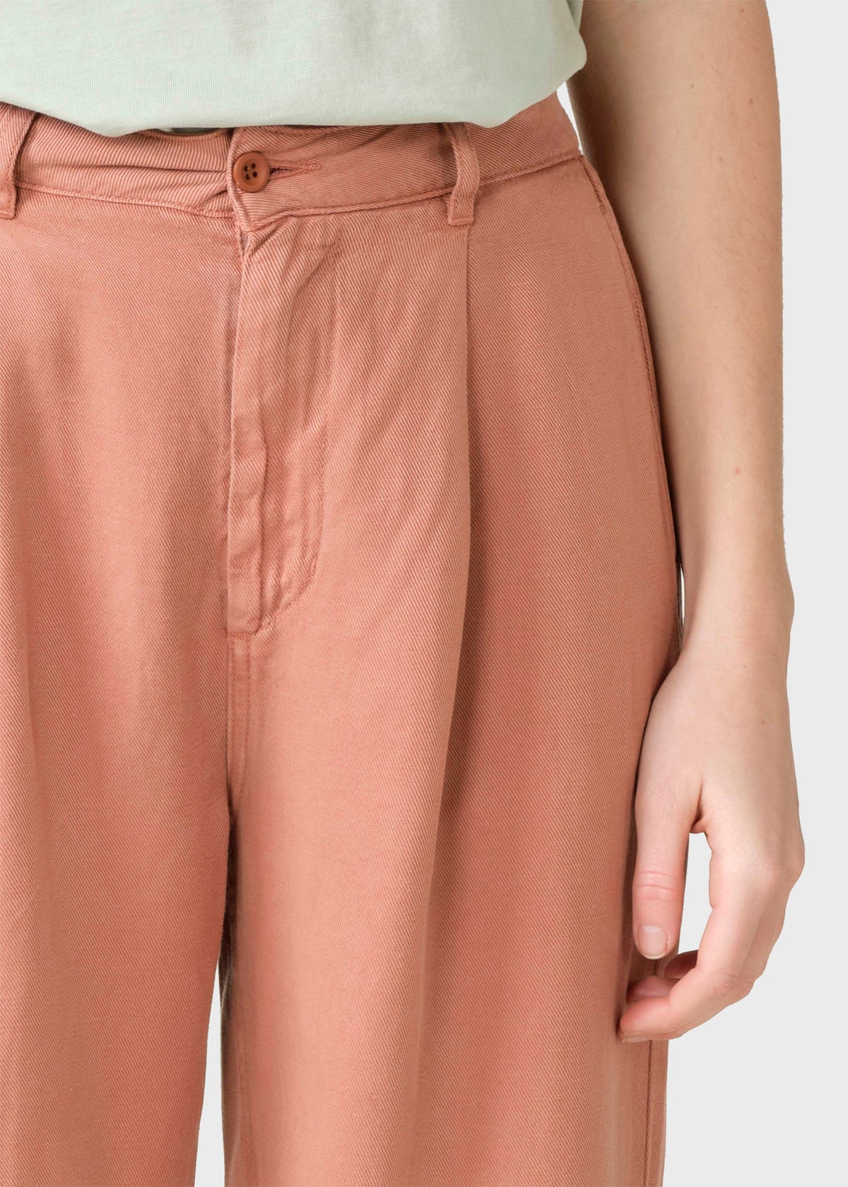 Klitmøller Collective ApS Mette lyocell pants OCS Pants Burnt Sienna