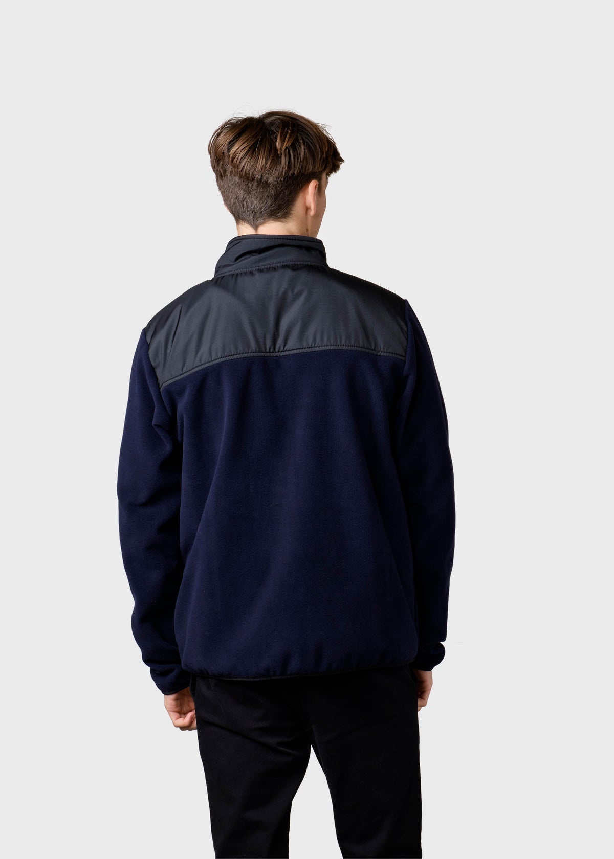 Klitmøller Collective ApS Midi fleece jacket Jackets Black/navy