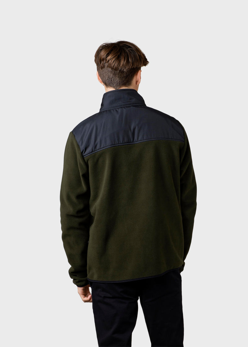 Klitmøller Collective ApS Midi fleece jacket Jackets Black/olive