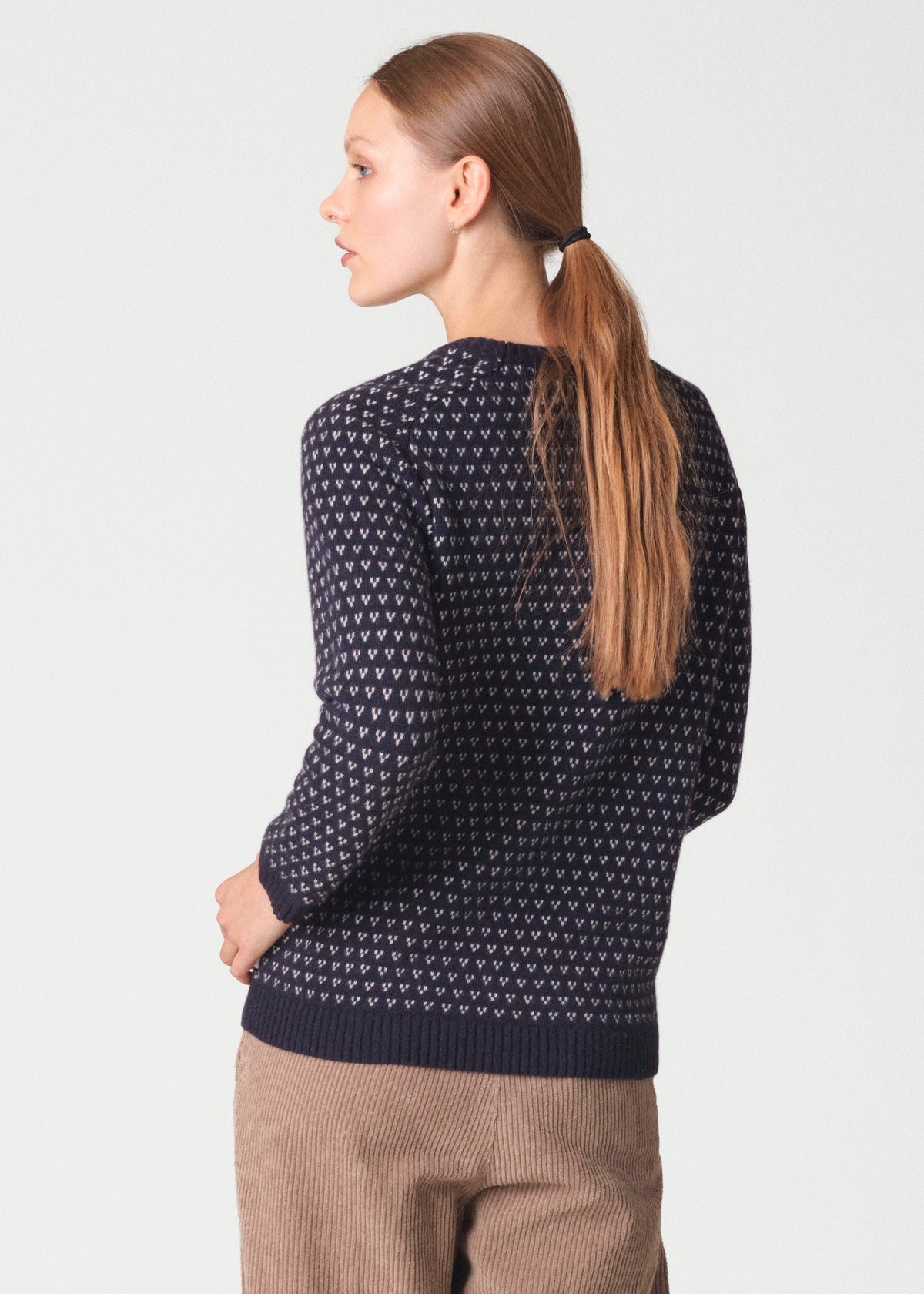 Klitmøller Collective ApS Mika Knit Knitted sweaters Navy/cream