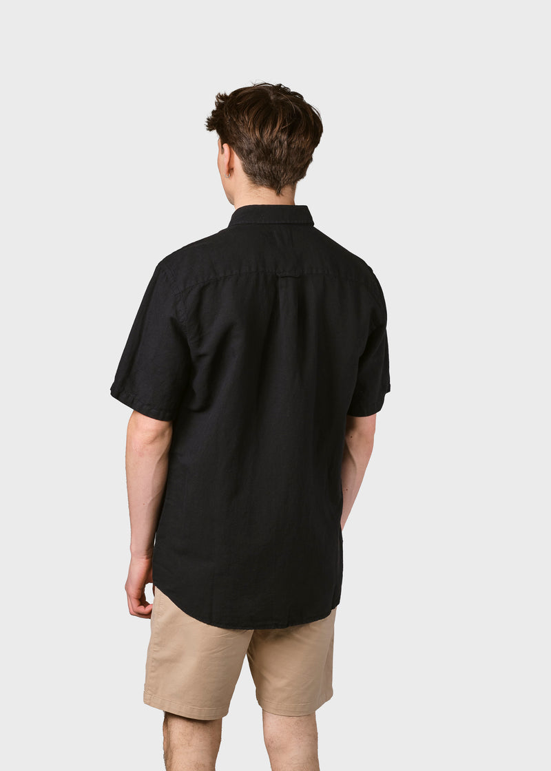 Klitmøller Collective ApS Mikkel linen shirt Shirts Black