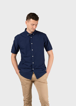 Klitmøller Collective ApS Mikkel striped shirt Shirts Ocean/navy
