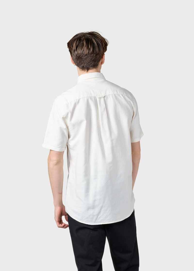 Klitmøller Collective ApS Mikkel striped shirt Shirts White/lemon sorbet