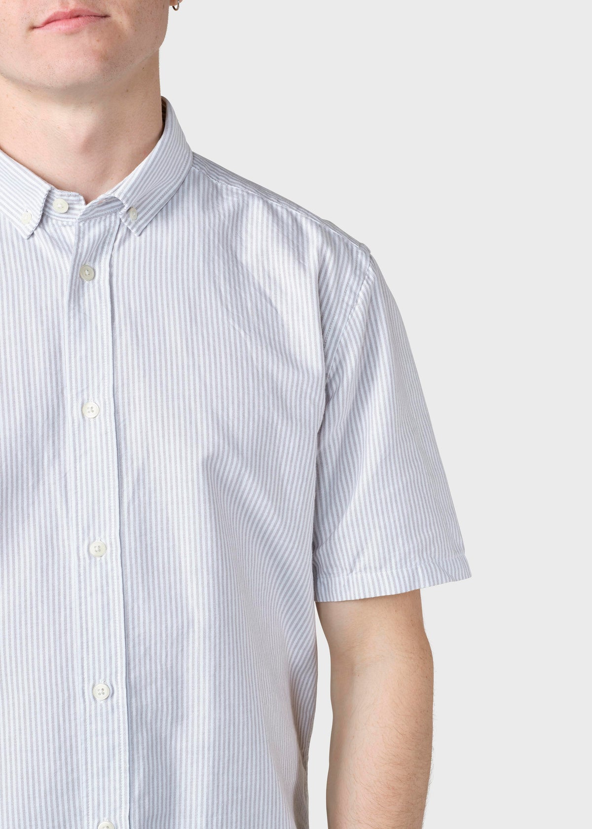 Klitmøller Collective ApS Mikkel striped shirt Shirts White/sand