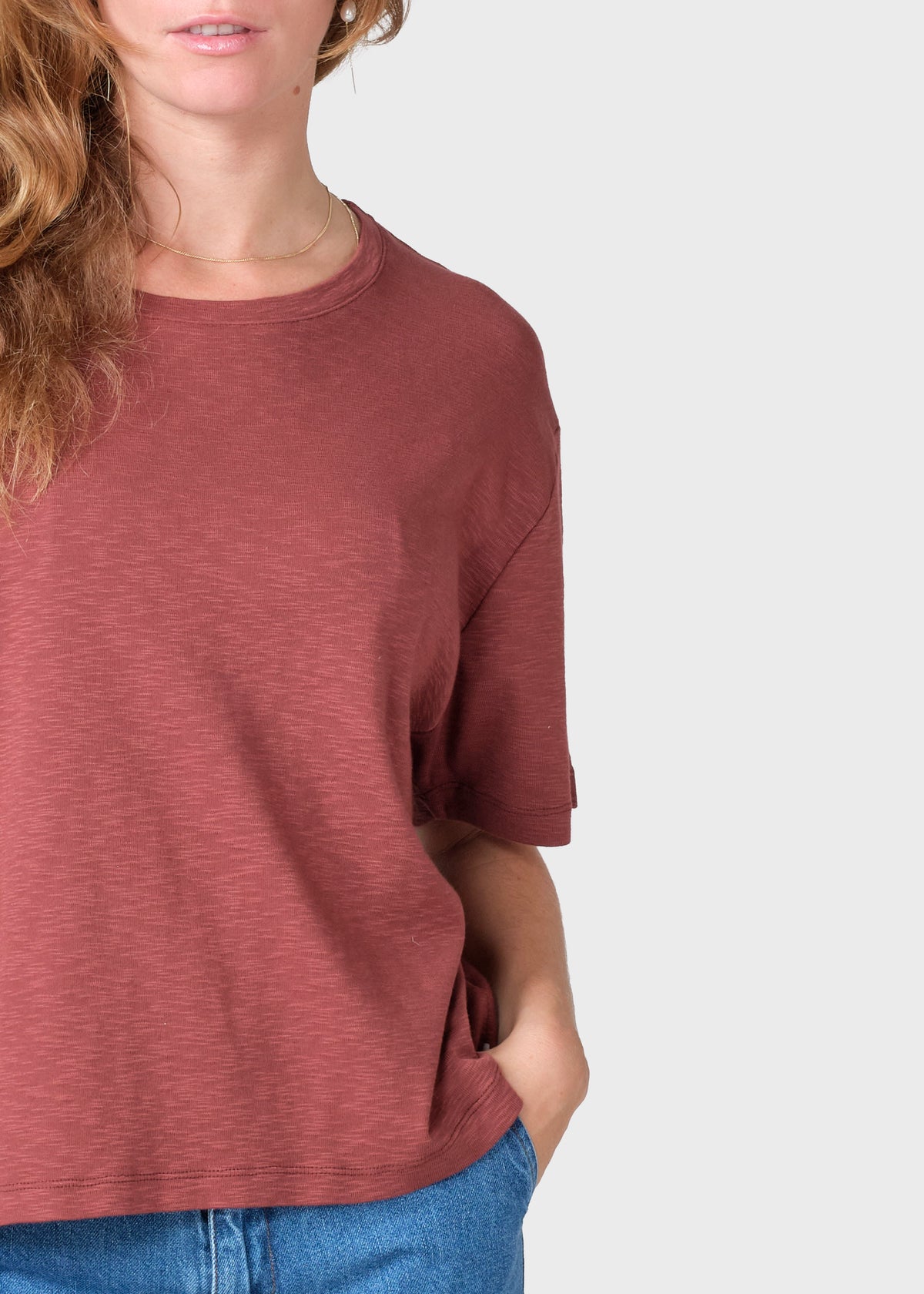 Klitmøller Collective ApS Mila tee T-Shirts Burgundy