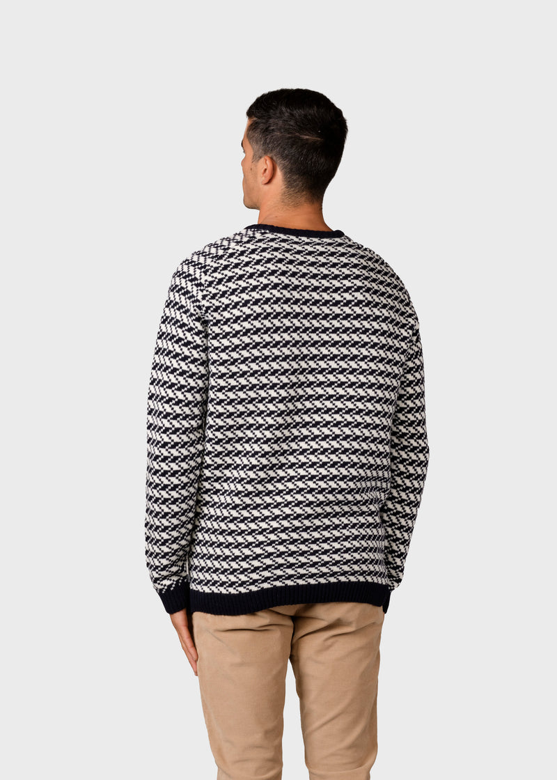 Klitmøller Collective ApS Milas knit Knitted sweaters Navy/cream