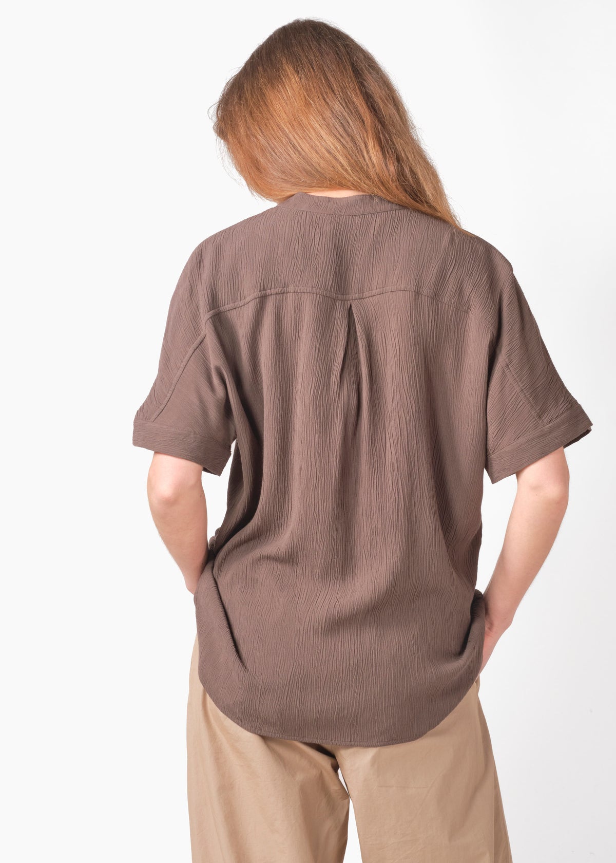 Klitmøller Collective ApS Mille S/S shirt Shirts Taupe