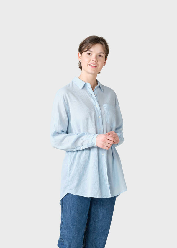 Klitmøller Collective ApS Mille shirt Shirts Light blue