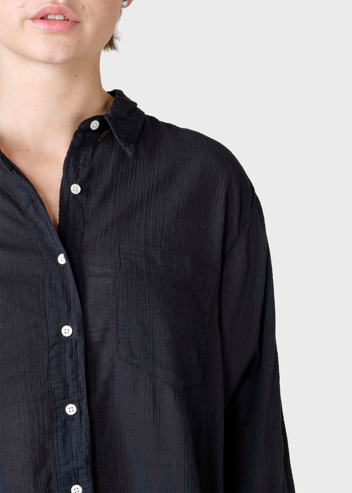 Klitmøller Collective ApS Mille shirt Shirts Black