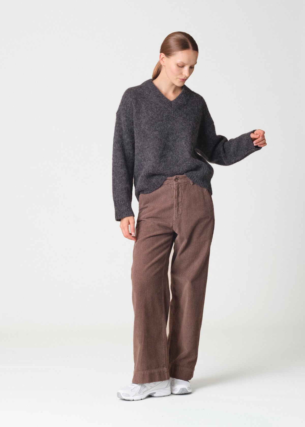 Klitmøller Collective ApS Mira knit Knitted sweaters Black melange