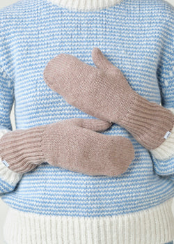 Klitmøller Collective ApS Mittens knit Accessories Sand