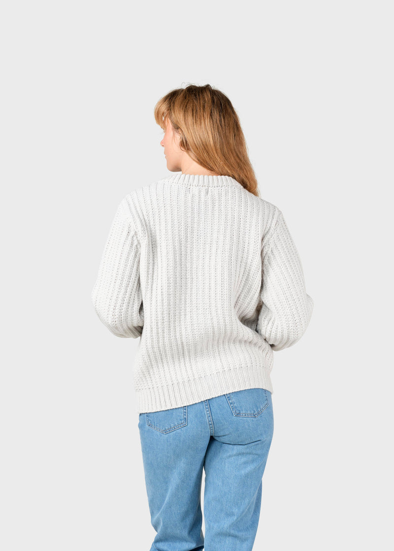Klitmøller Collective ApS Molly knit cardigan Knitted sweaters Pastel grey