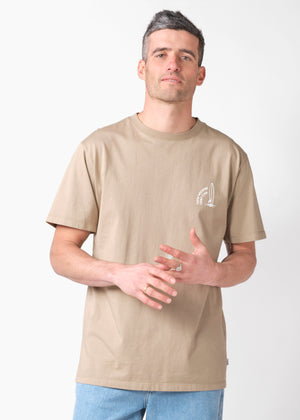 Klitmøller Collective ApS Moritz tee OCS T-Shirts Cashew