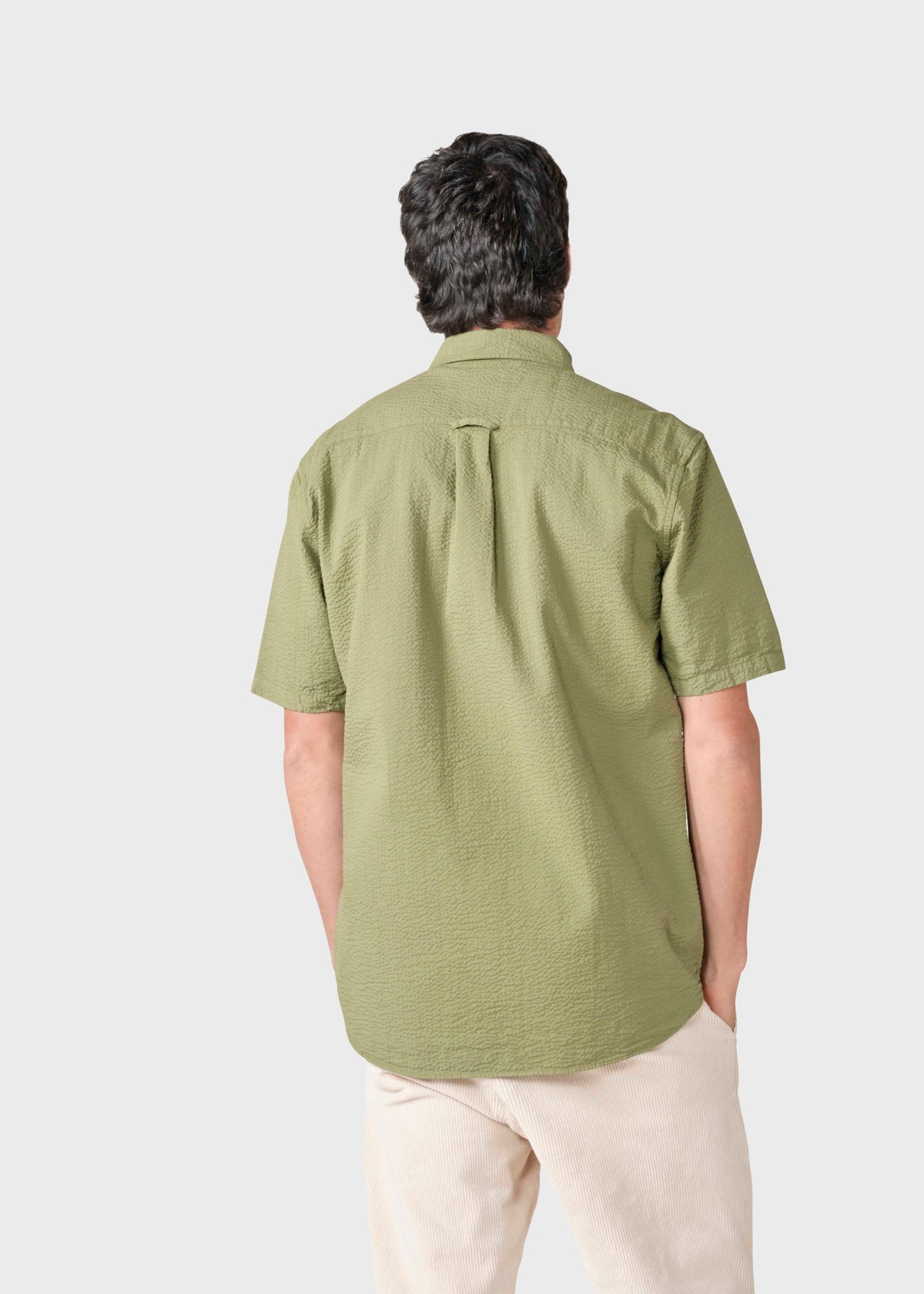Klitmøller Collective ApS Morten short shirt Shirts Forest green