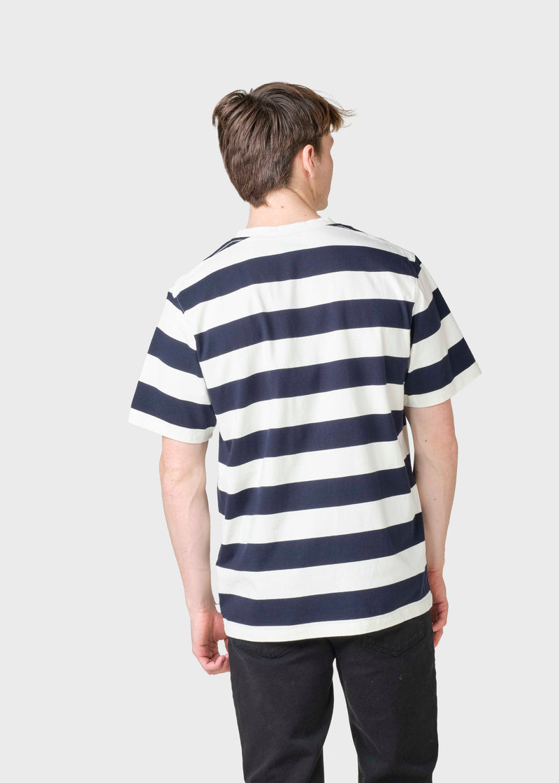 Klitmøller Collective ApS Murphey tee T-Shirts Cream/navy