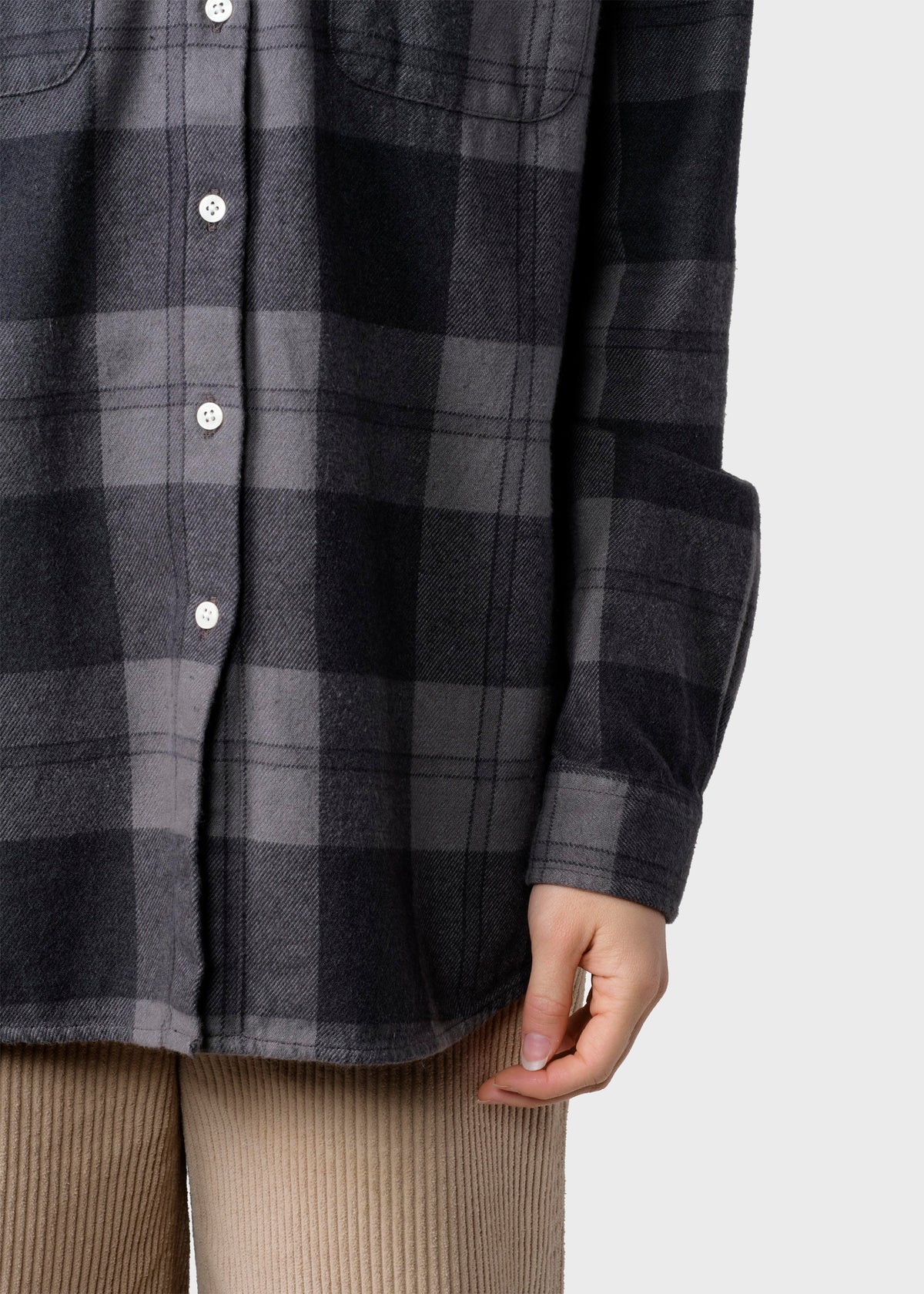 Klitmøller Collective ApS Mynthe checked shirt Shirts Light grey/black