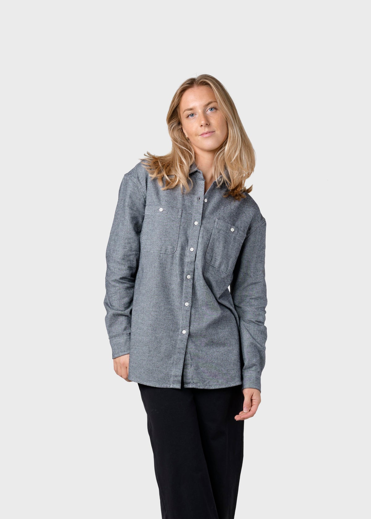 Klitmøller Collective ApS Mynthe lumber shirt Shirts Light grey