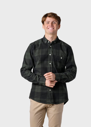 Klitmøller Collective ApS Nikolaj shirt Shirts Olive/black